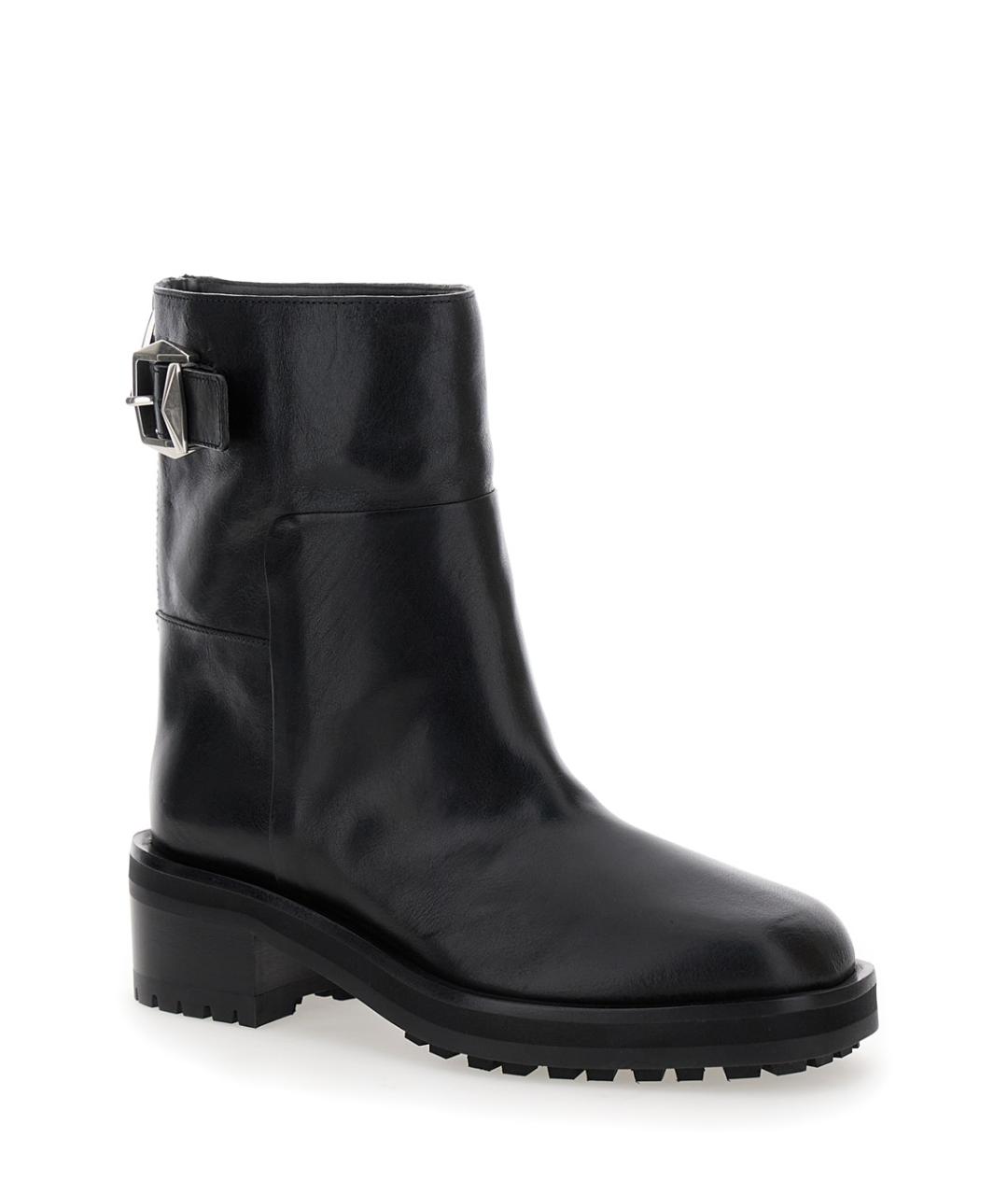 JIMMY CHOO Черные кожаные ботильоны, фото 2