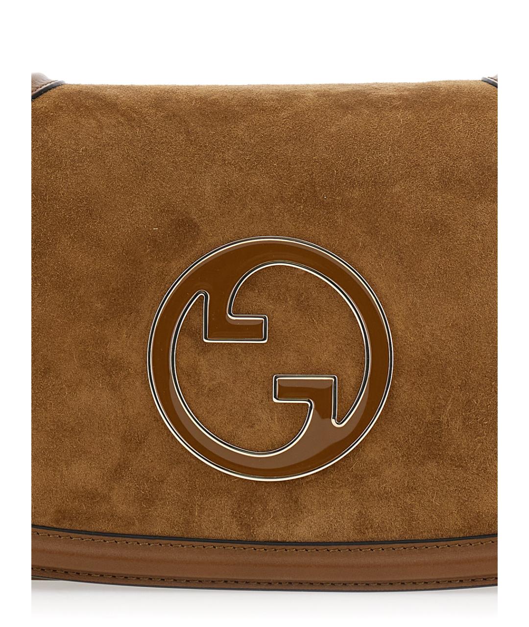 GUCCI Коричневая замшевая сумка через плечо, фото 3