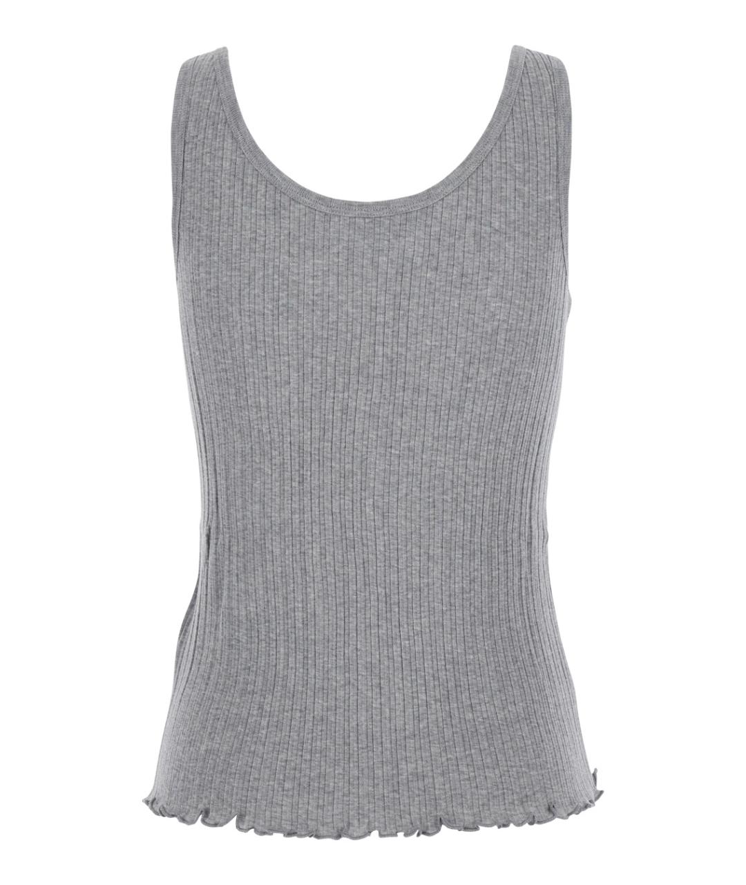 FENDI Серая хлопковая майка, фото 2