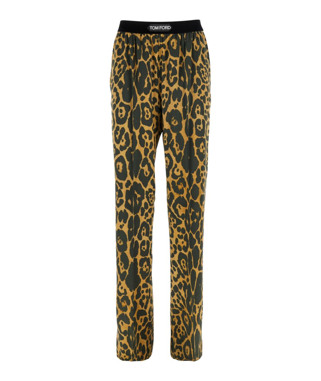 TOM FORD Мульти шелковые прямые брюки, фото 1