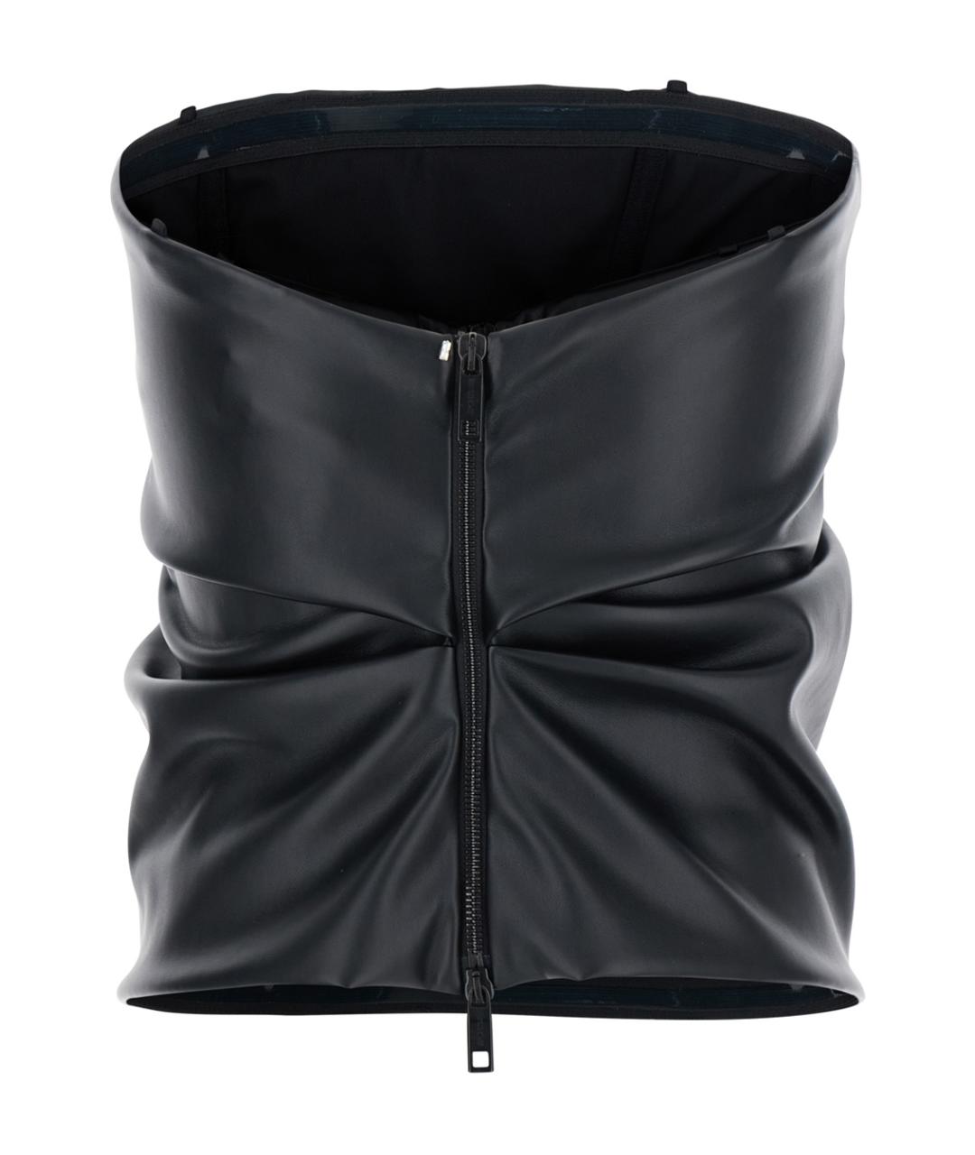 SPORTMAX Черная полиэстеровая майка, фото 2