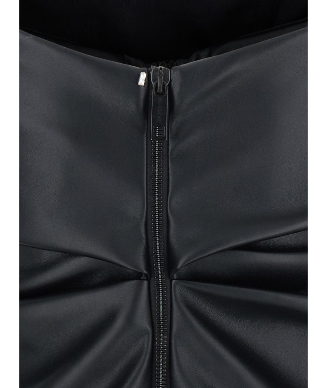 SPORTMAX Черная полиэстеровая майка, фото 3