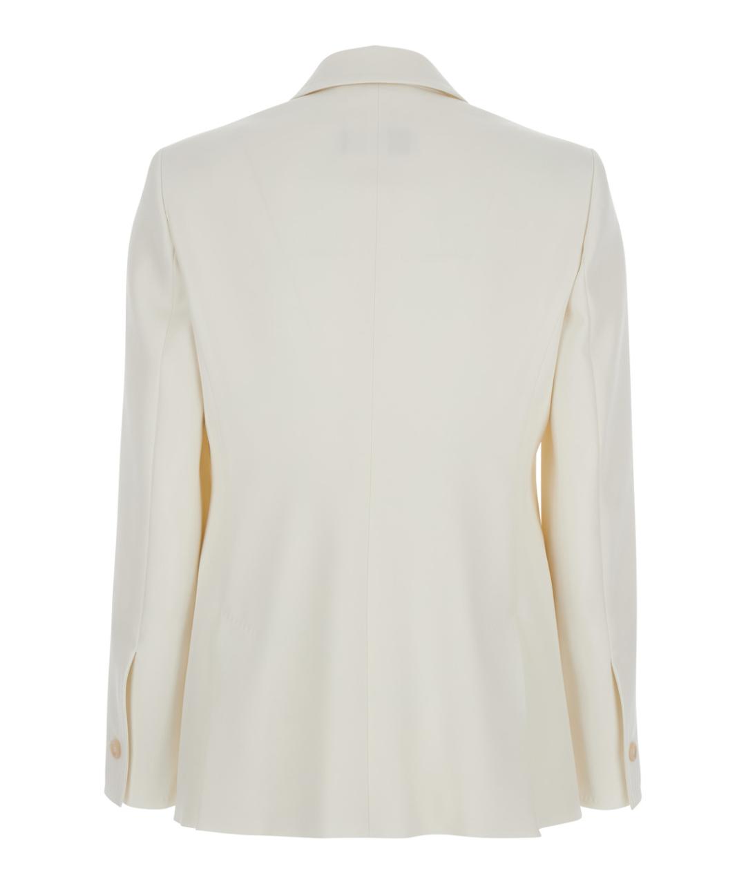 MAX MARA Белый шерстяной жакет/пиджак, фото 2