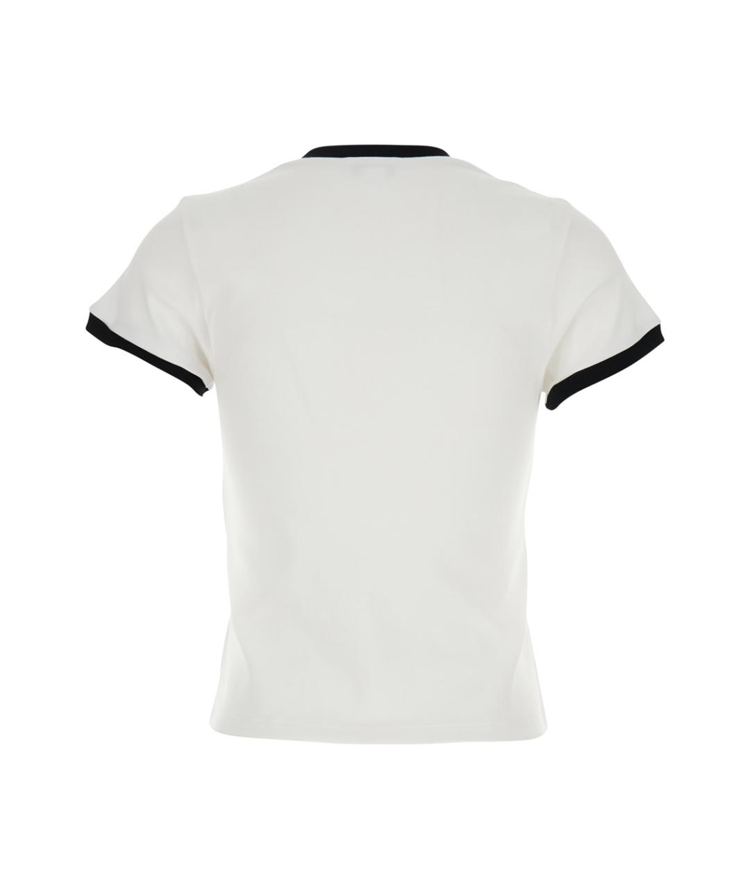 ALEXANDER MCQUEEN Белая хлопковая футболка, фото 3