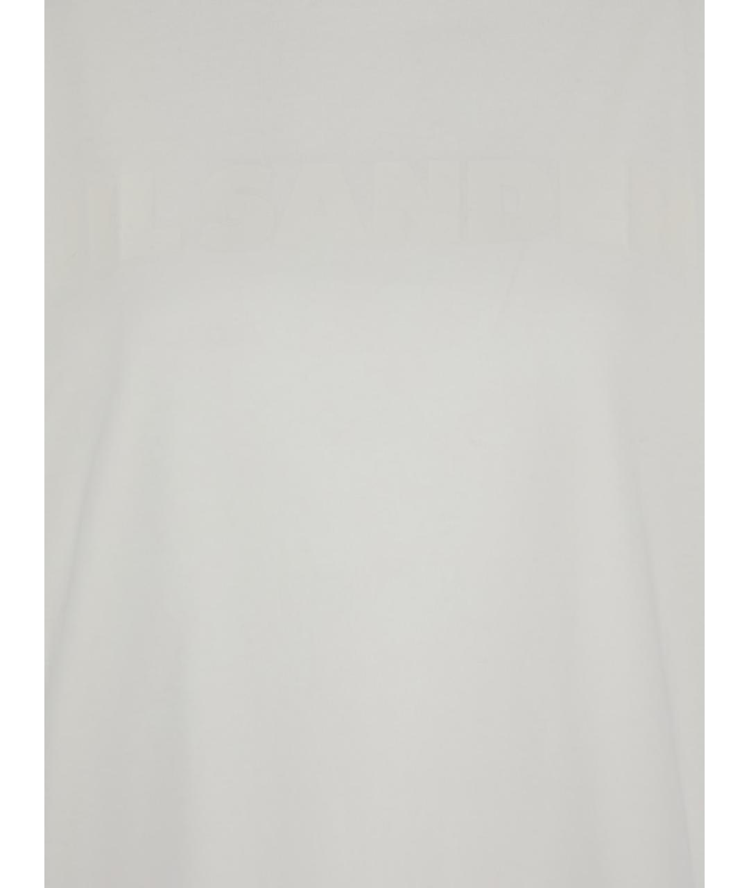 JIL SANDER Белая хлопковая футболка, фото 3