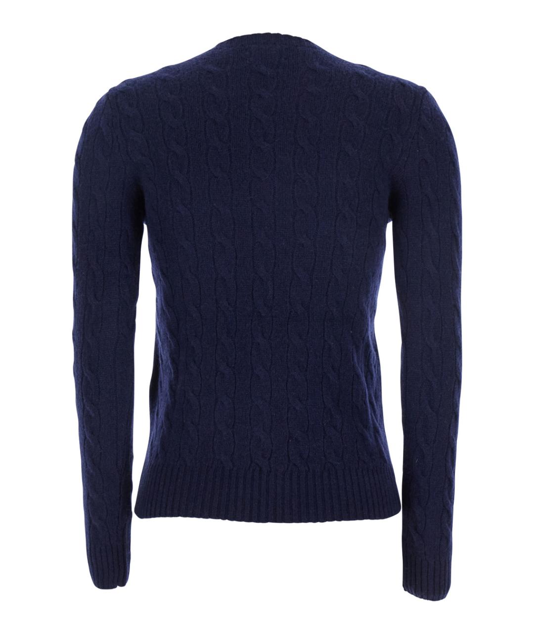 POLO RALPH LAUREN Синий шерстяной джемпер / свитер, фото 3