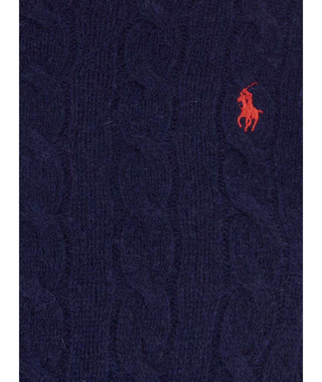 POLO RALPH LAUREN Синий шерстяной джемпер / свитер, фото 2