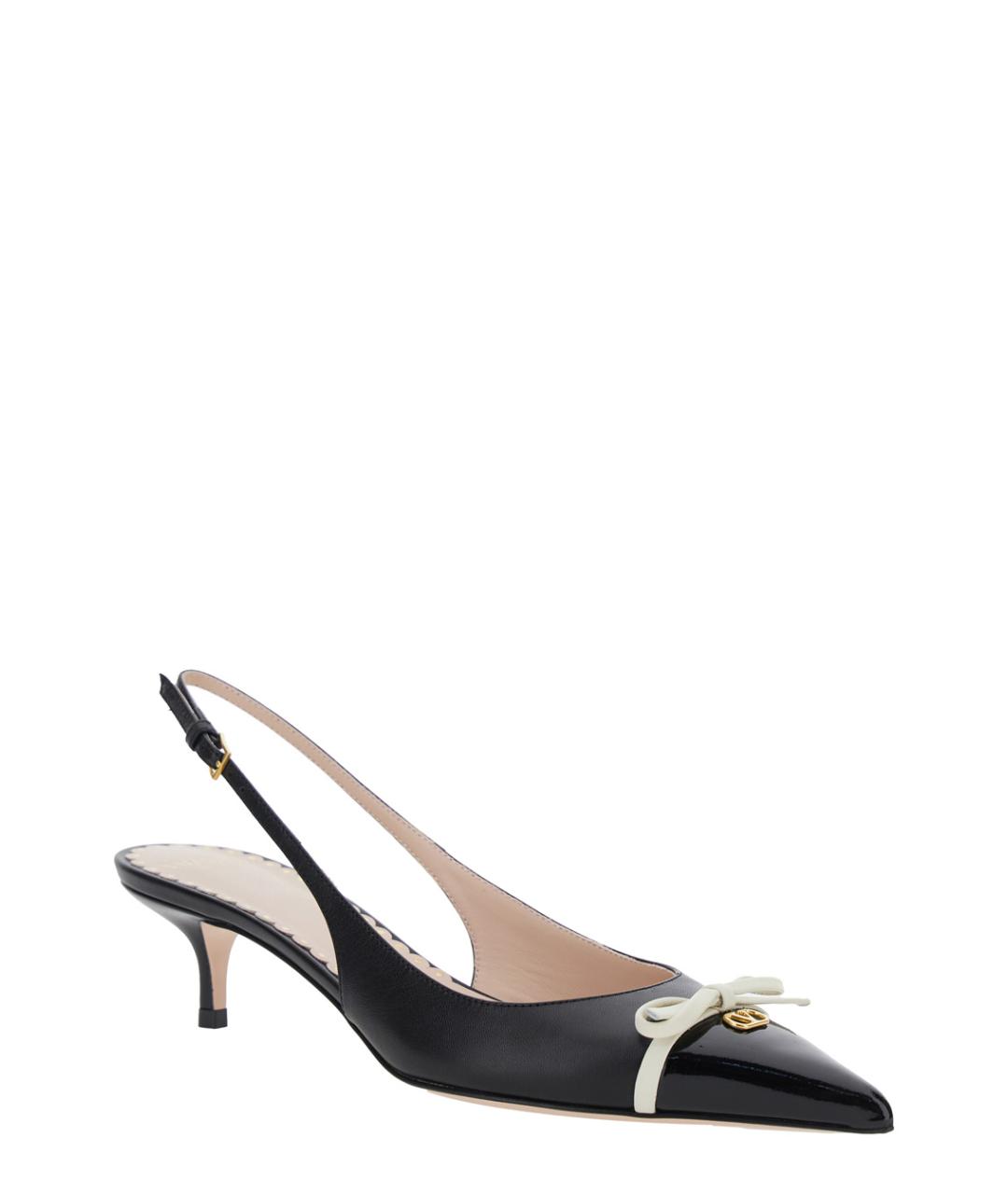 VALENTINO Черные кожаные туфли, фото 2