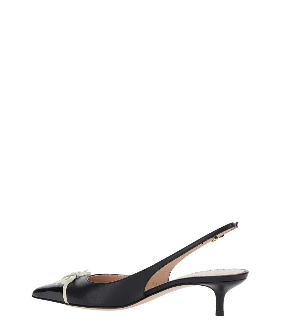 VALENTINO Черные кожаные туфли, фото 3
