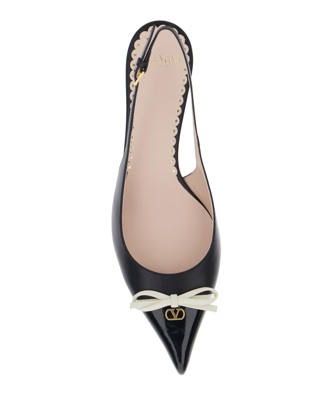 VALENTINO Черные кожаные туфли, фото 4