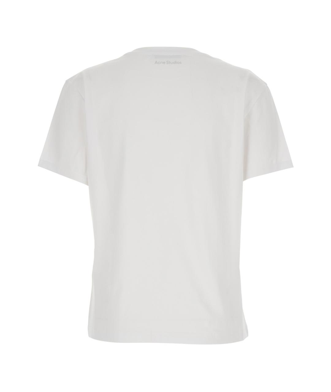 ACNE STUDIOS Белая хлопковая футболка, фото 2