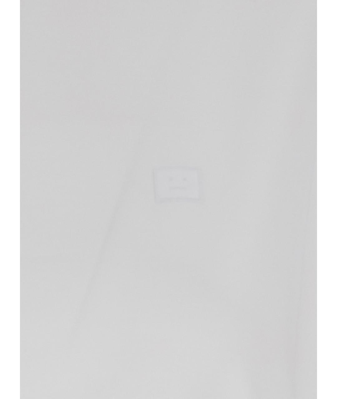 ACNE STUDIOS Белая хлопковая футболка, фото 3