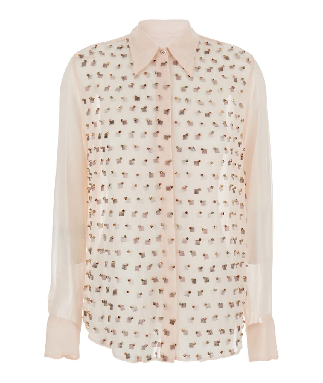 DRIES VAN NOTEN Розовая вискозная рубашка, фото 1