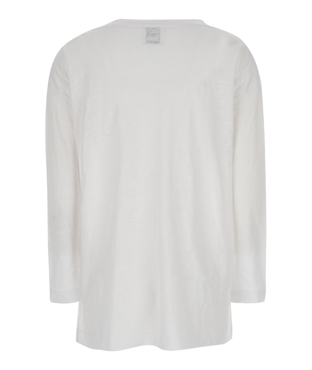 ALLUDE Белый льняной джемпер / свитер, фото 2