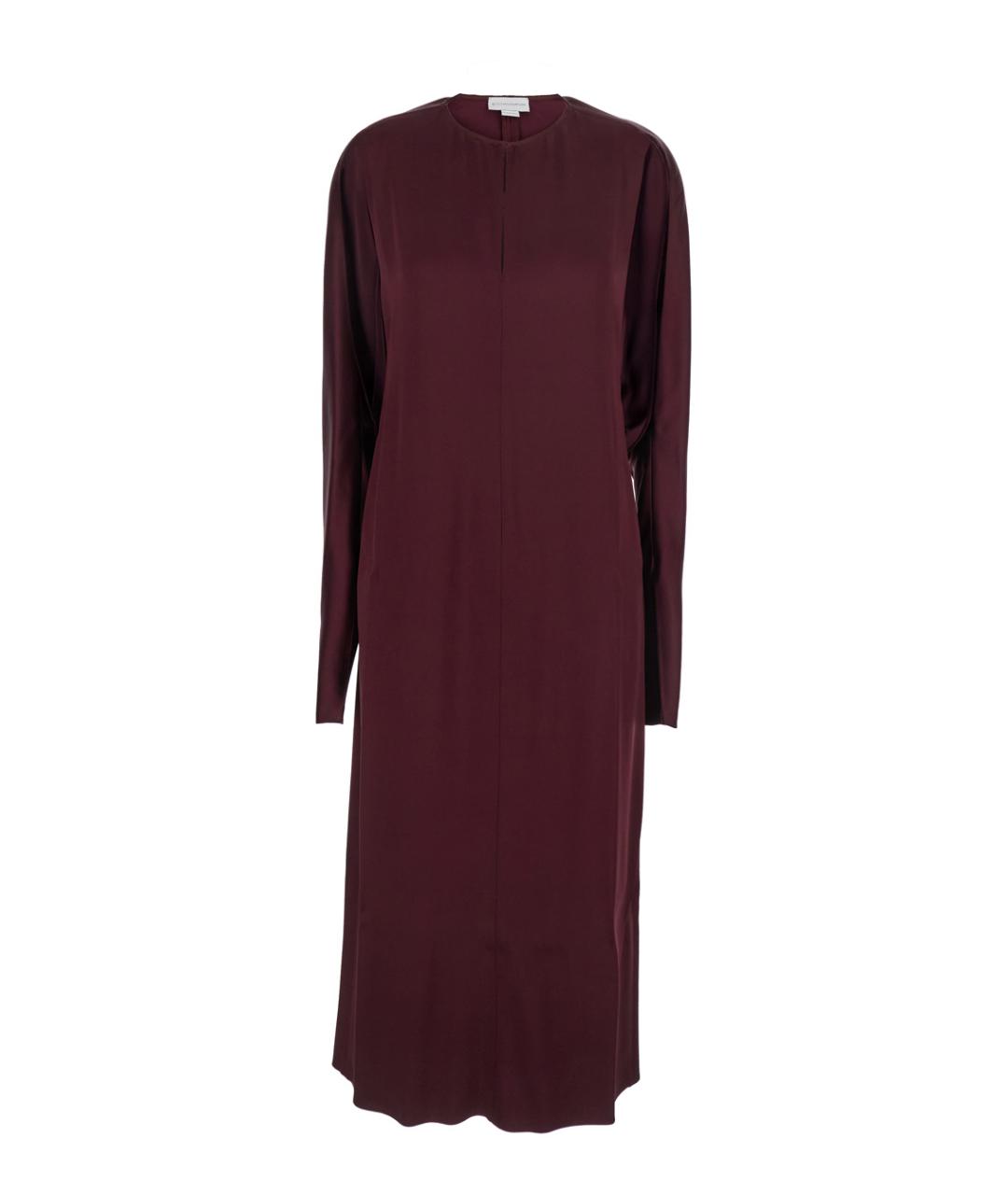 STELLA MCCARTNEY Бордовое вискозное повседневное платье, фото 1