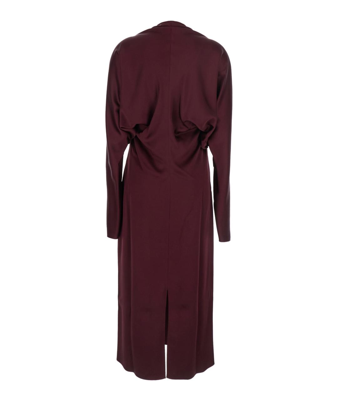 STELLA MCCARTNEY Бордовое вискозное повседневное платье, фото 2