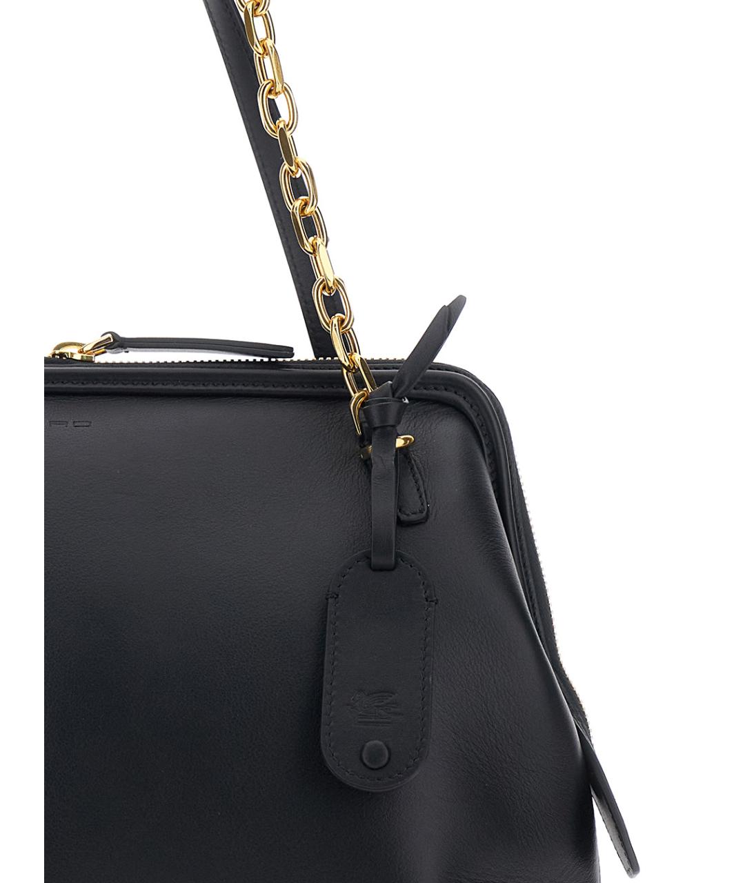 ETRO Черная кожаная сумка через плечо, фото 3