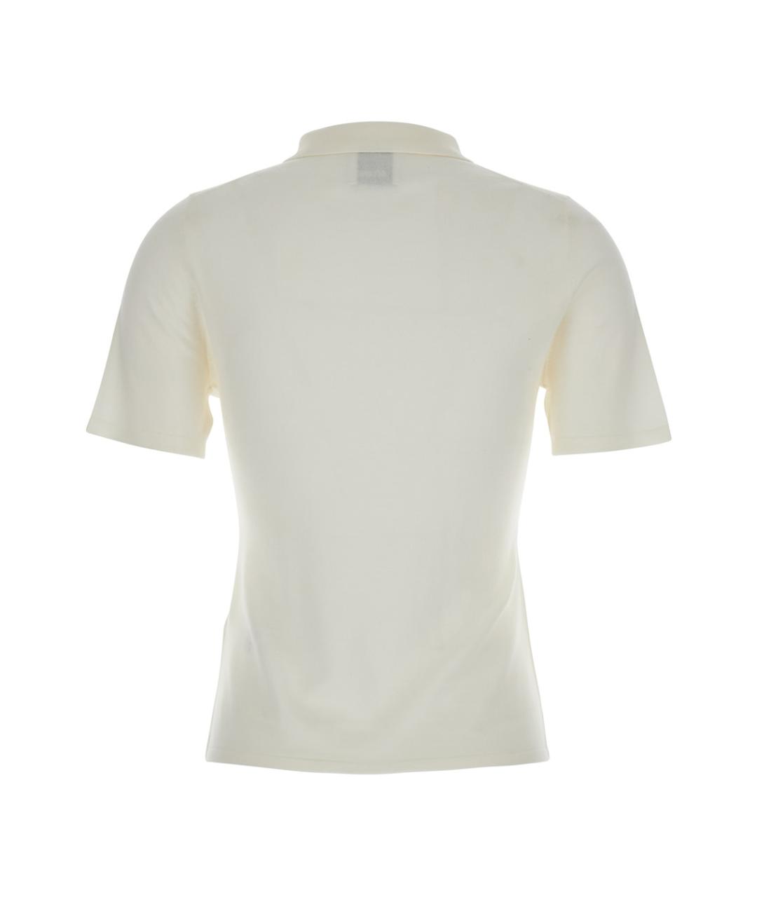 ALLUDE Белая шерстяная футболка, фото 2