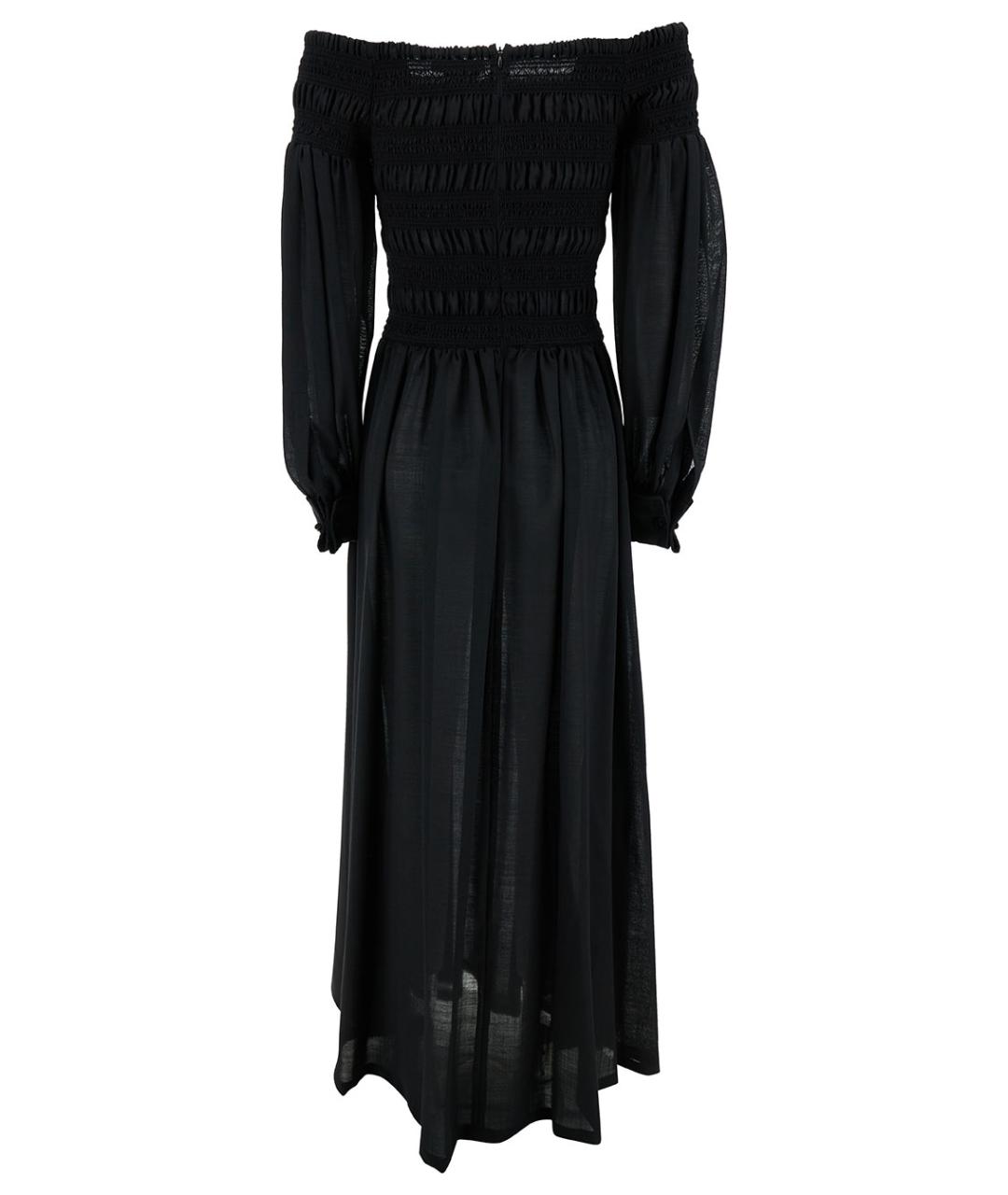 MAX MARA Черное шерстяное повседневное платье, фото 2