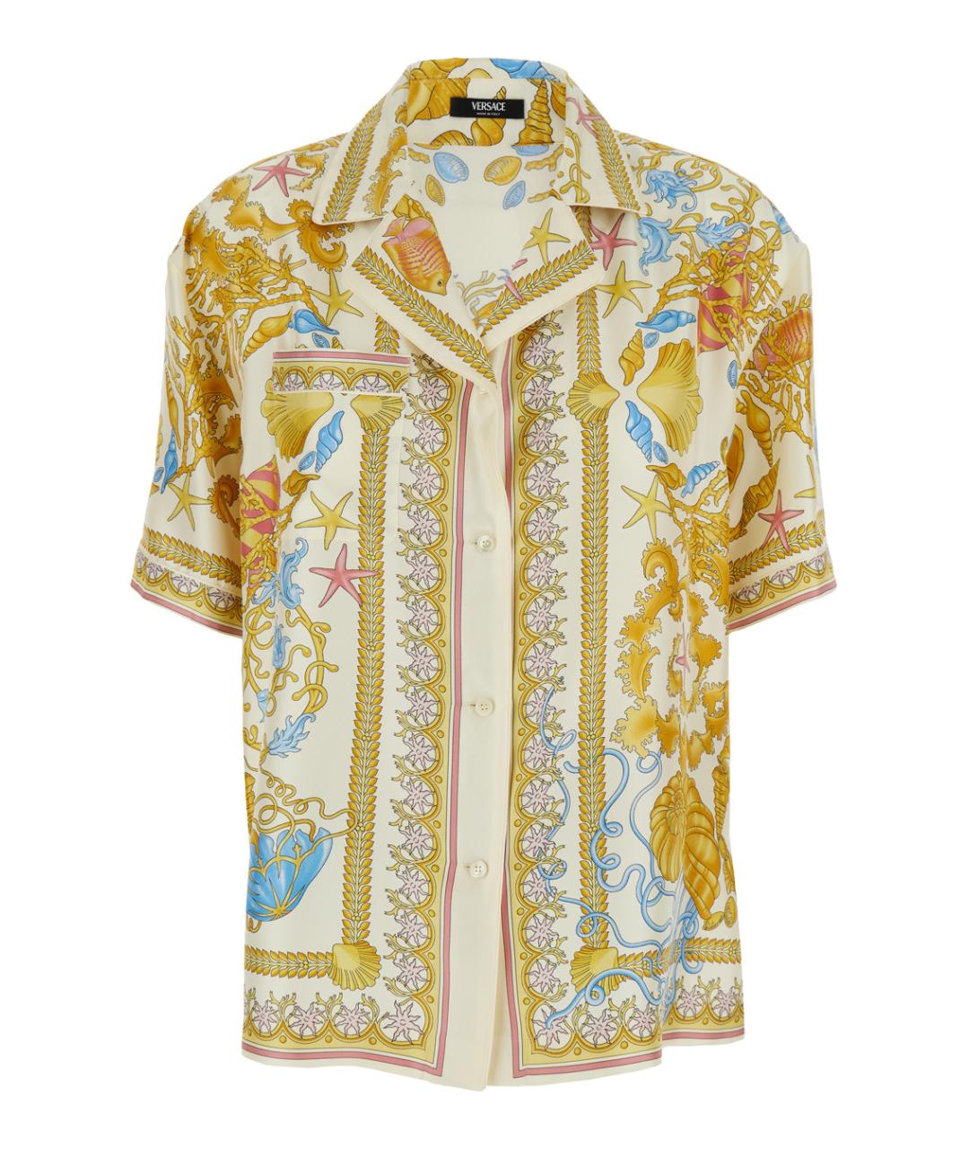 VERSACE Мульти шелковая рубашка, фото 1