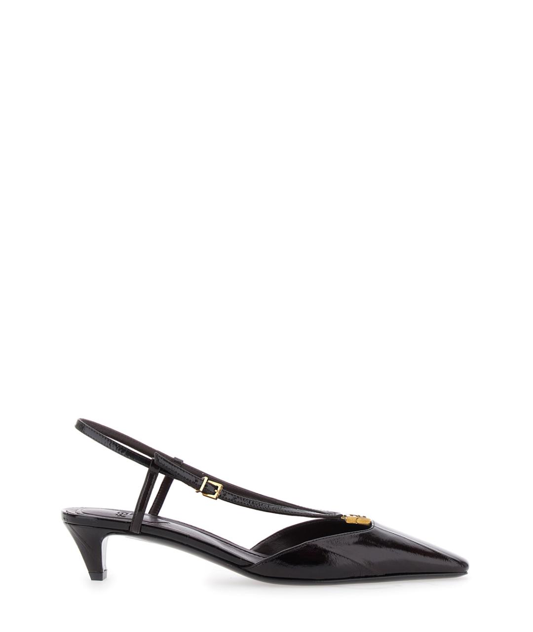 FENDI Коричневые кожаные туфли, фото 1