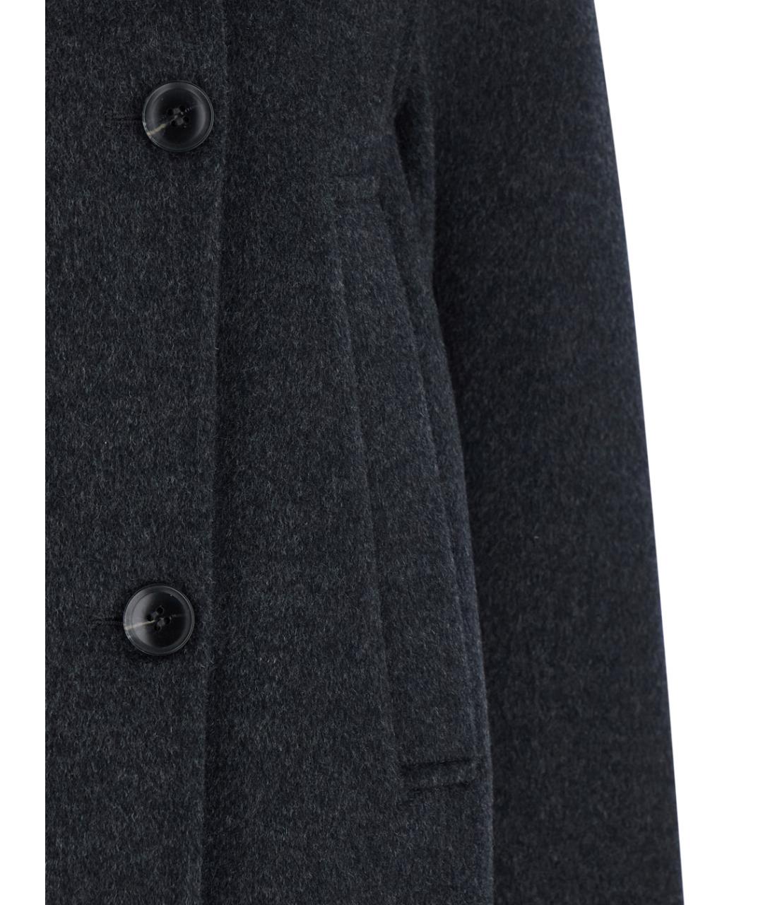 SEMICOUTURE Антрацитовая шерстяная куртка, фото 3