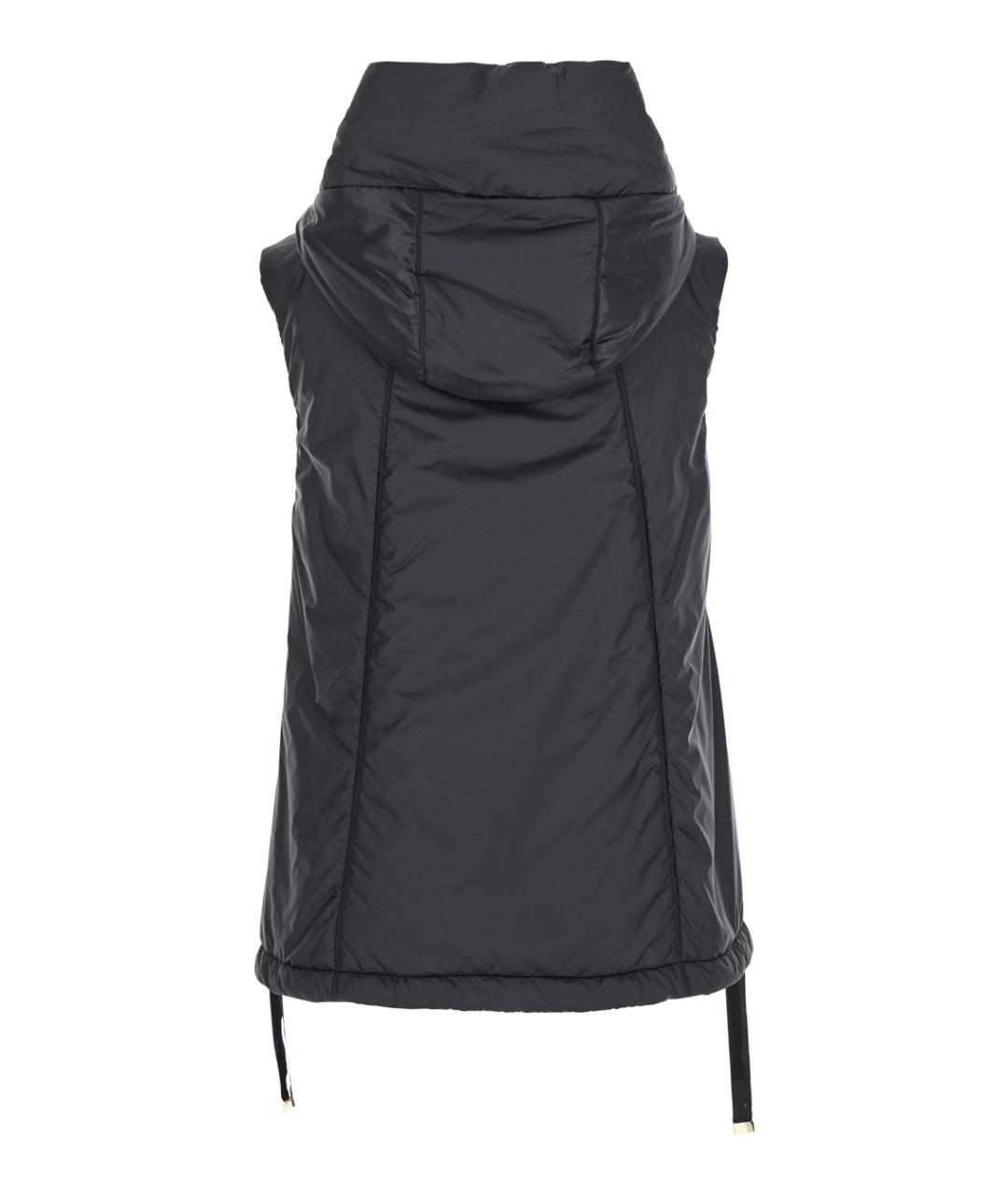 MAX MARA Черный полиэстеровый жилет, фото 2