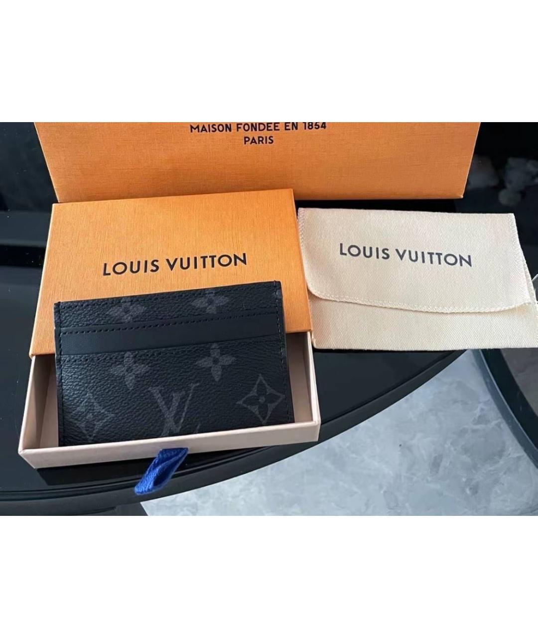 LOUIS VUITTON Черный кардхолдер, фото 8