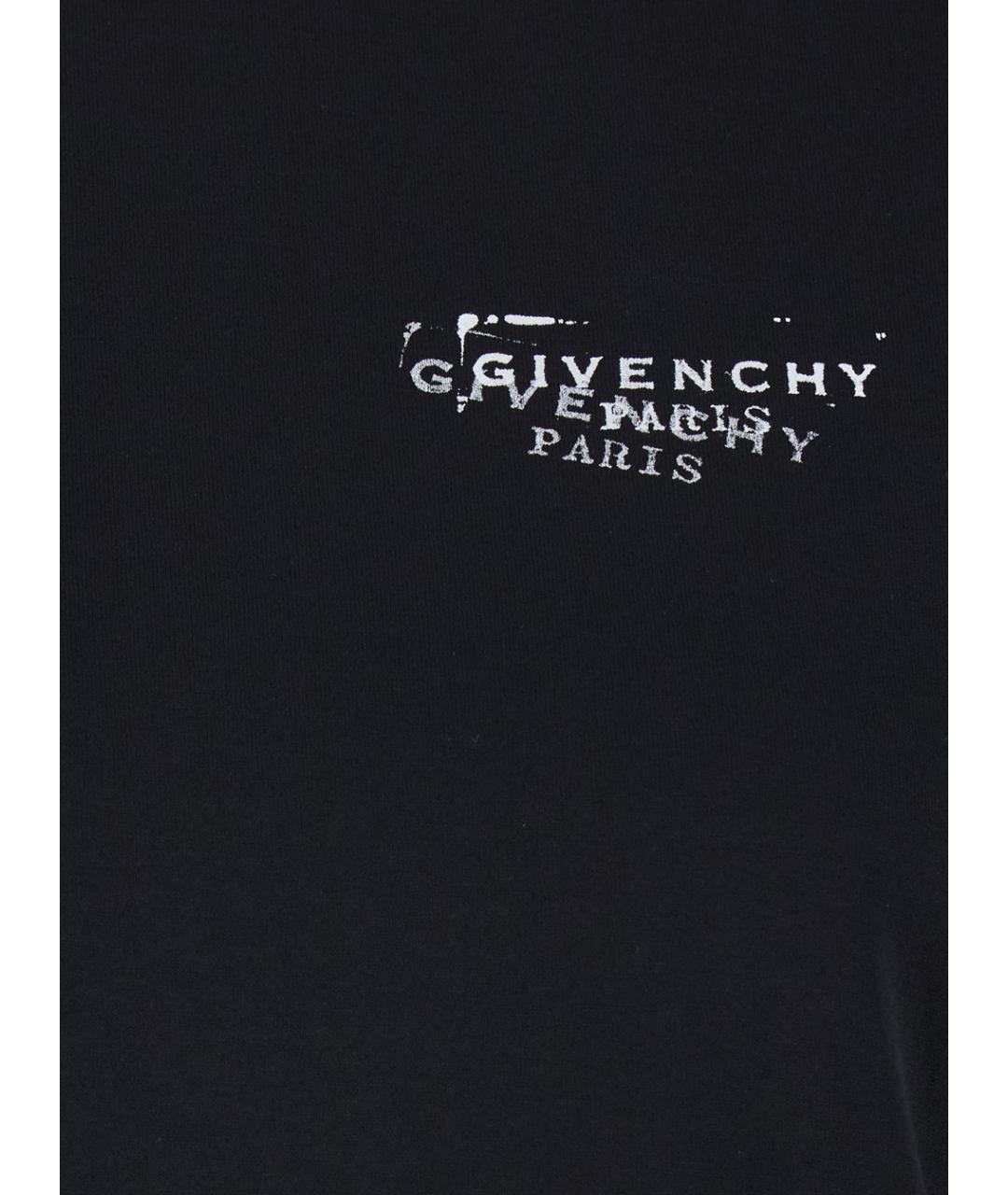 GIVENCHY Черная хлопковая футболка, фото 3