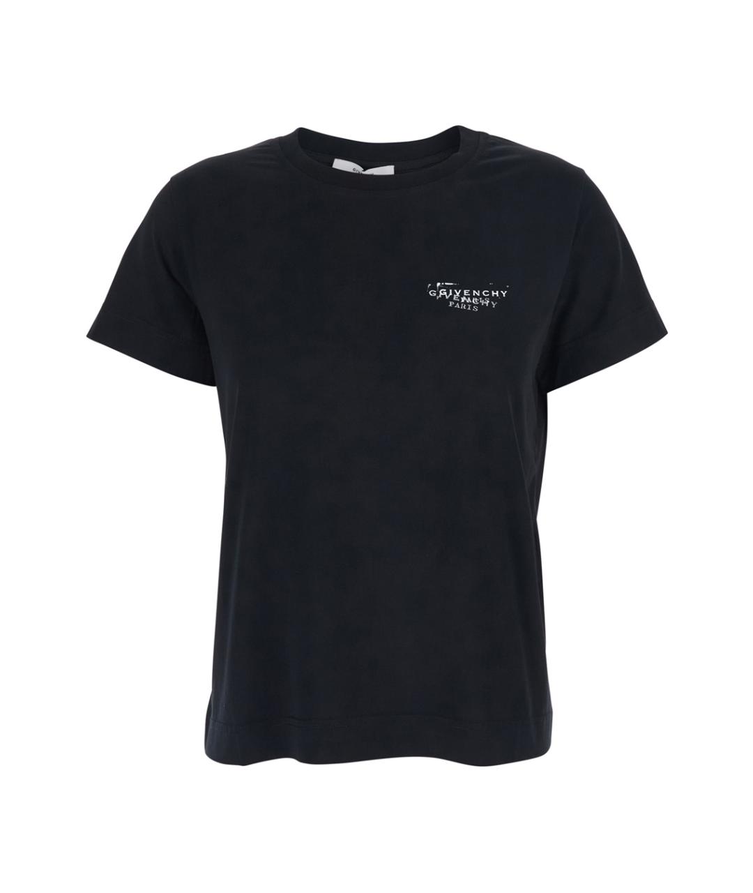 GIVENCHY Черная хлопковая футболка, фото 1