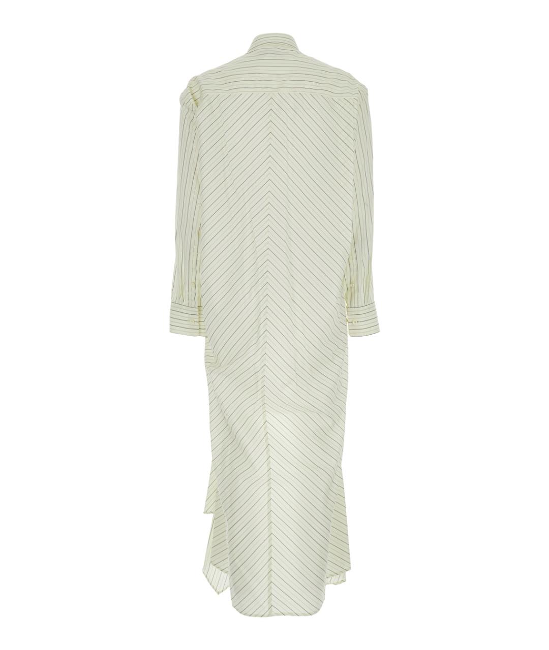 PHOEBE PHILO Белое хлопковое повседневное платье, фото 2