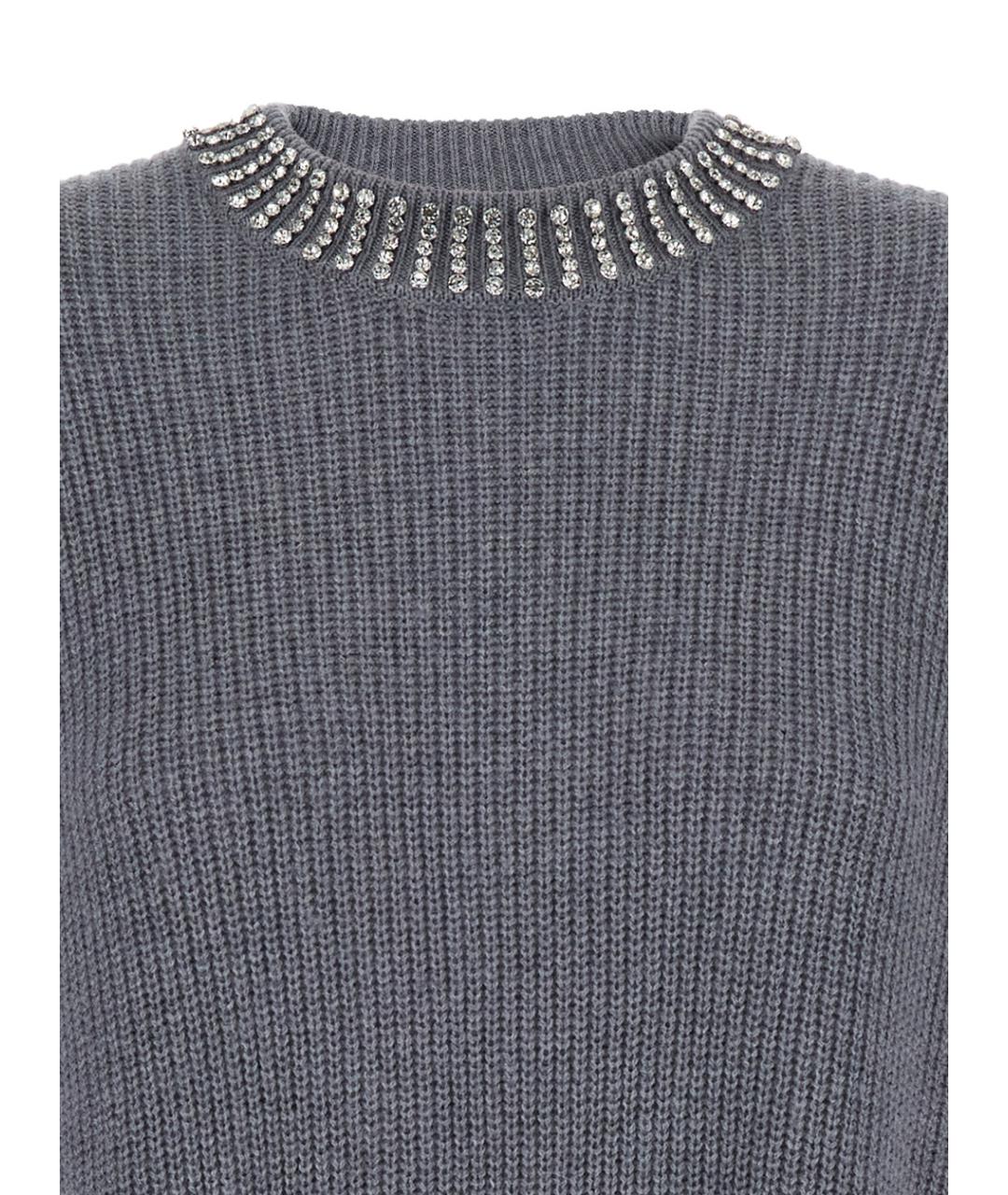 PINKO Серое полиамидовое повседневное платье, фото 3