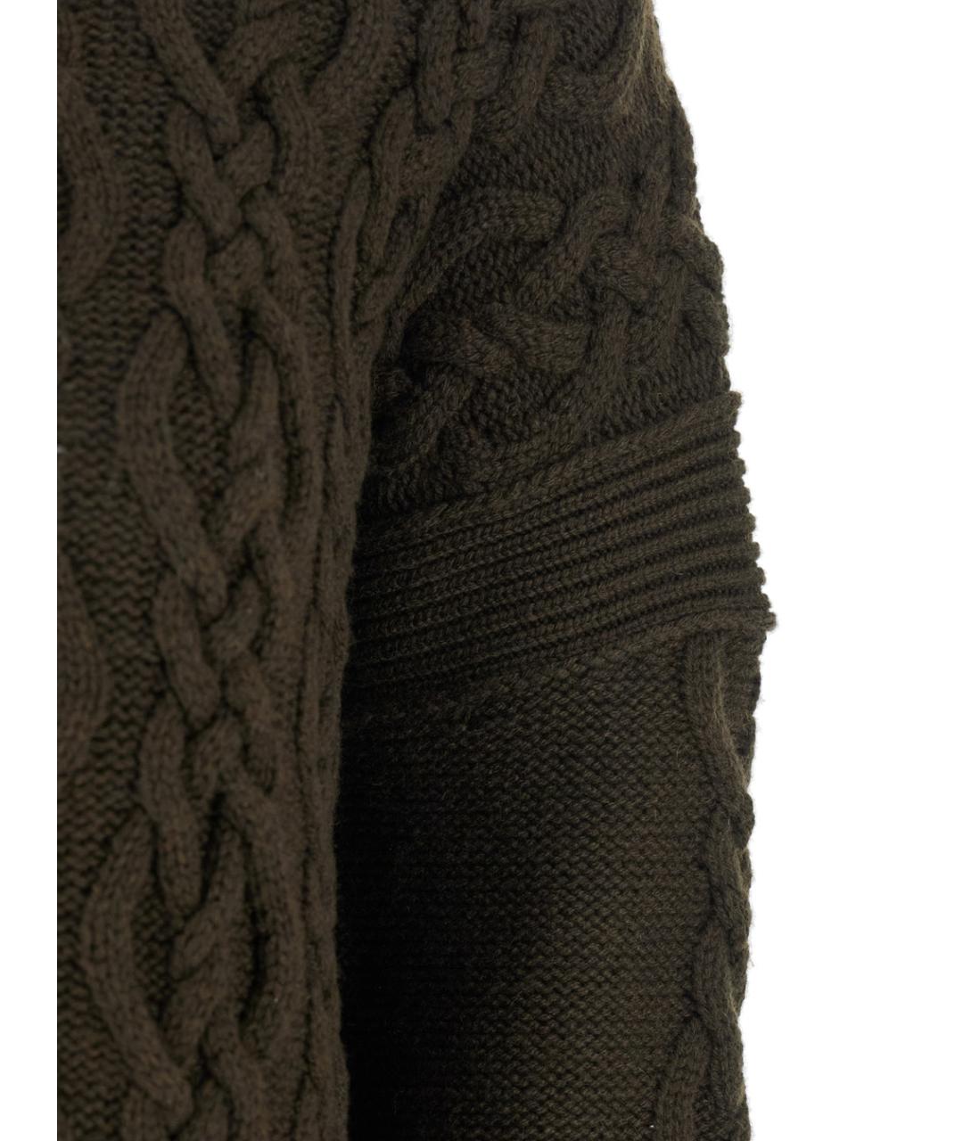 MAX MARA Зеленые шерстяное повседневное платье, фото 3