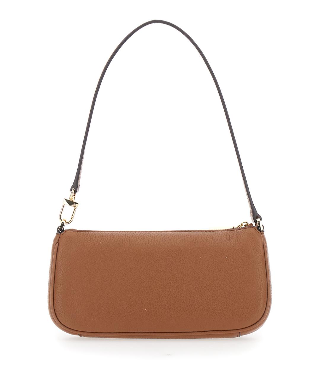 MICHAEL MICHAEL KORS Коричневая кожаная сумка через плечо, фото 2