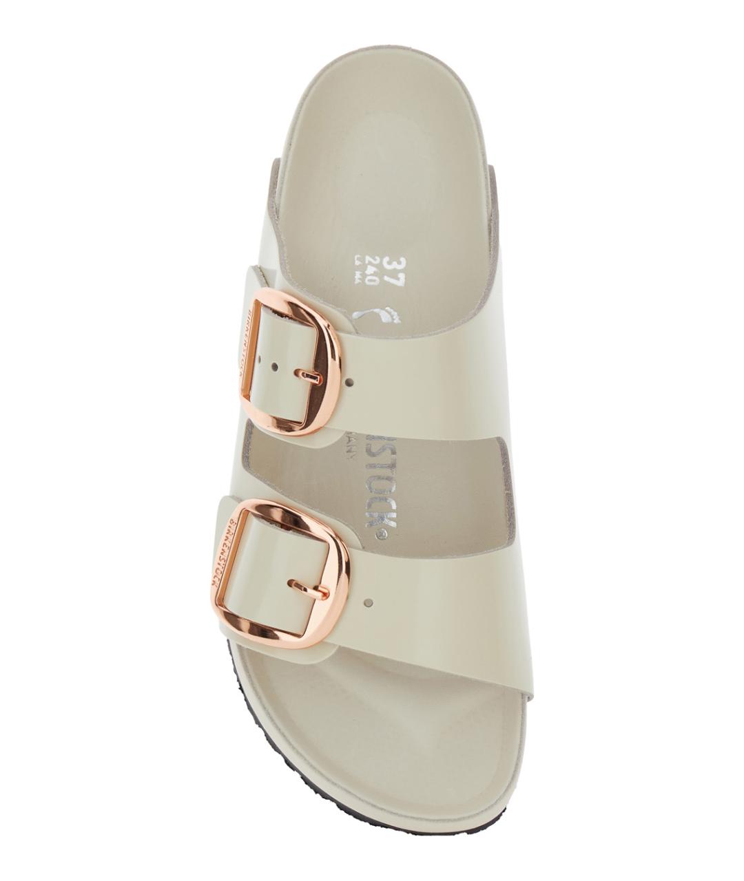 BIRKENSTOCK Белые кожаные сандалии, фото 3