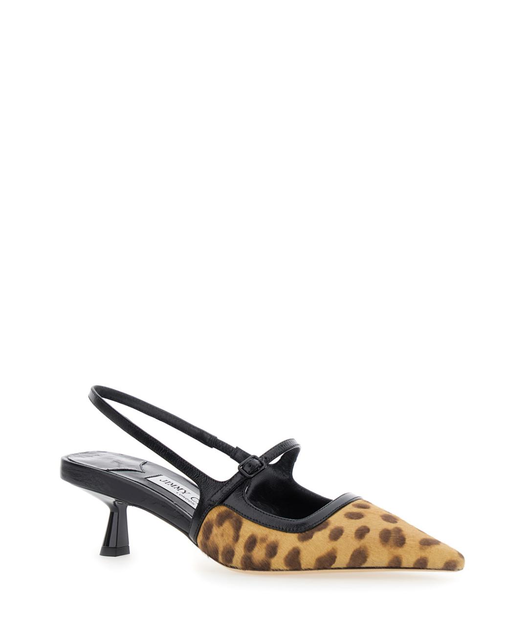 JIMMY CHOO Коричневые кожаные туфли, фото 2