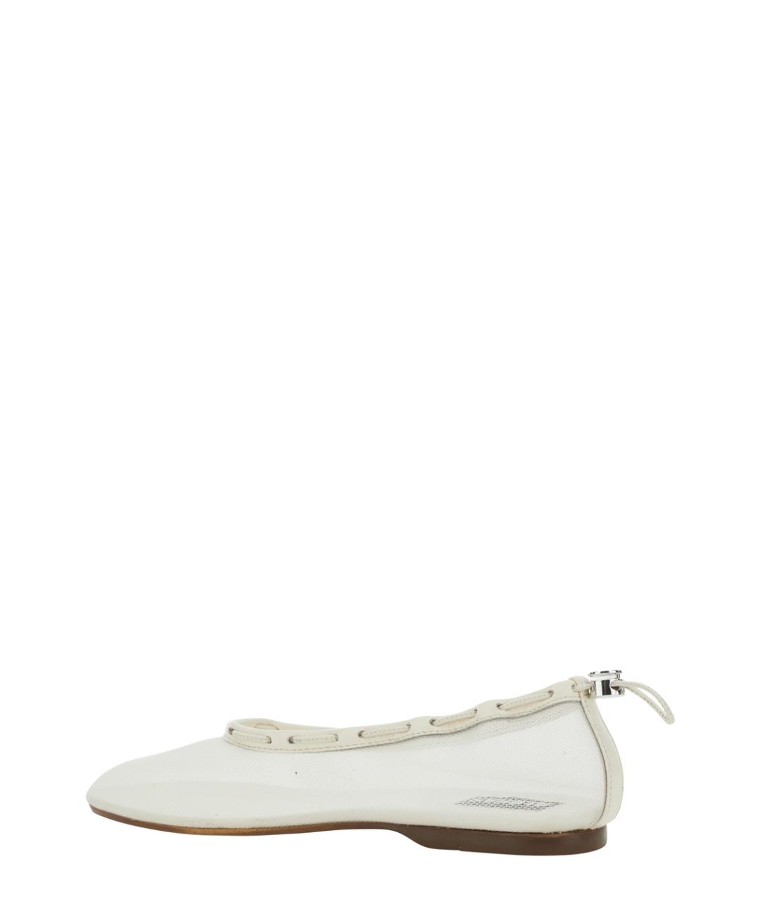 ALOHAS Белые синтетические балетки, фото 3
