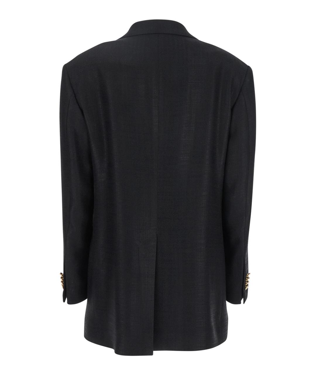 TAGLIATORE Черный вискозный жакет/пиджак, фото 2