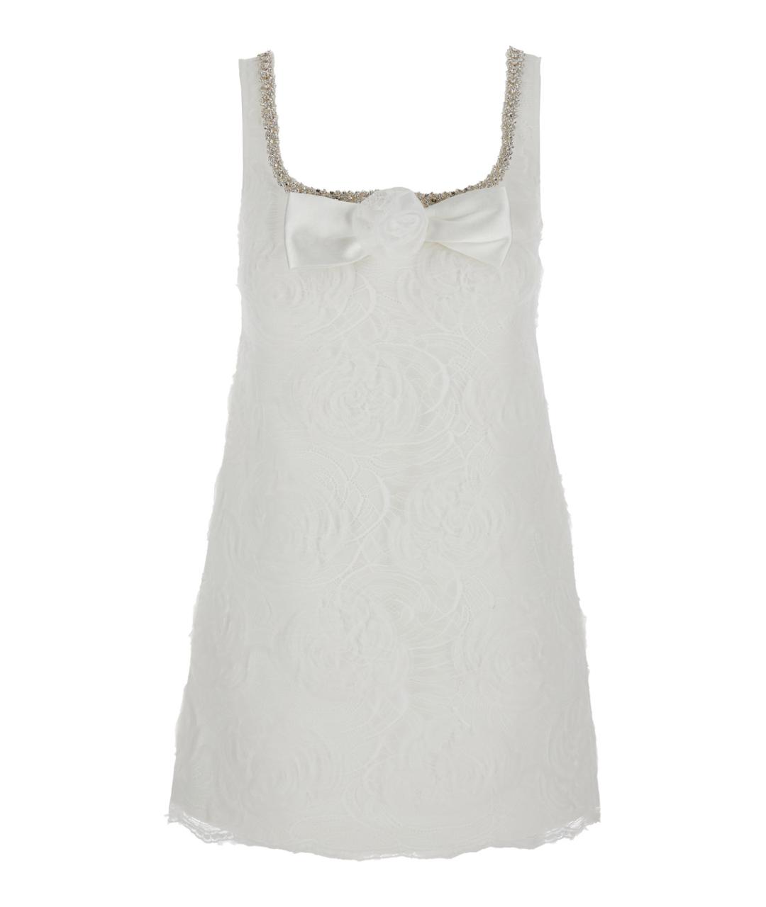 SELF-PORTRAIT Белое полиамидовое коктейльное платье, фото 1