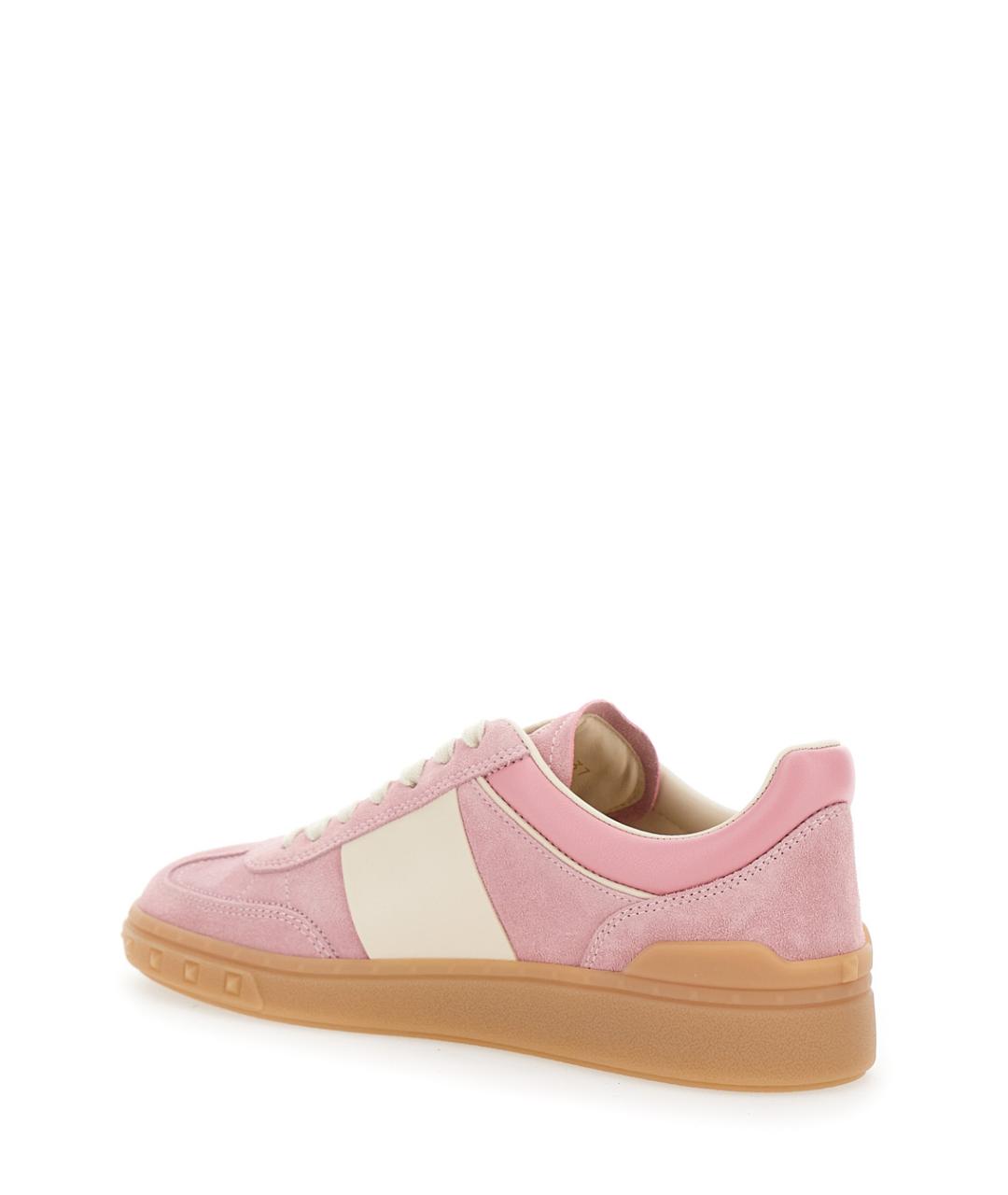 VALENTINO Розовые замшевые кроссовки, фото 3