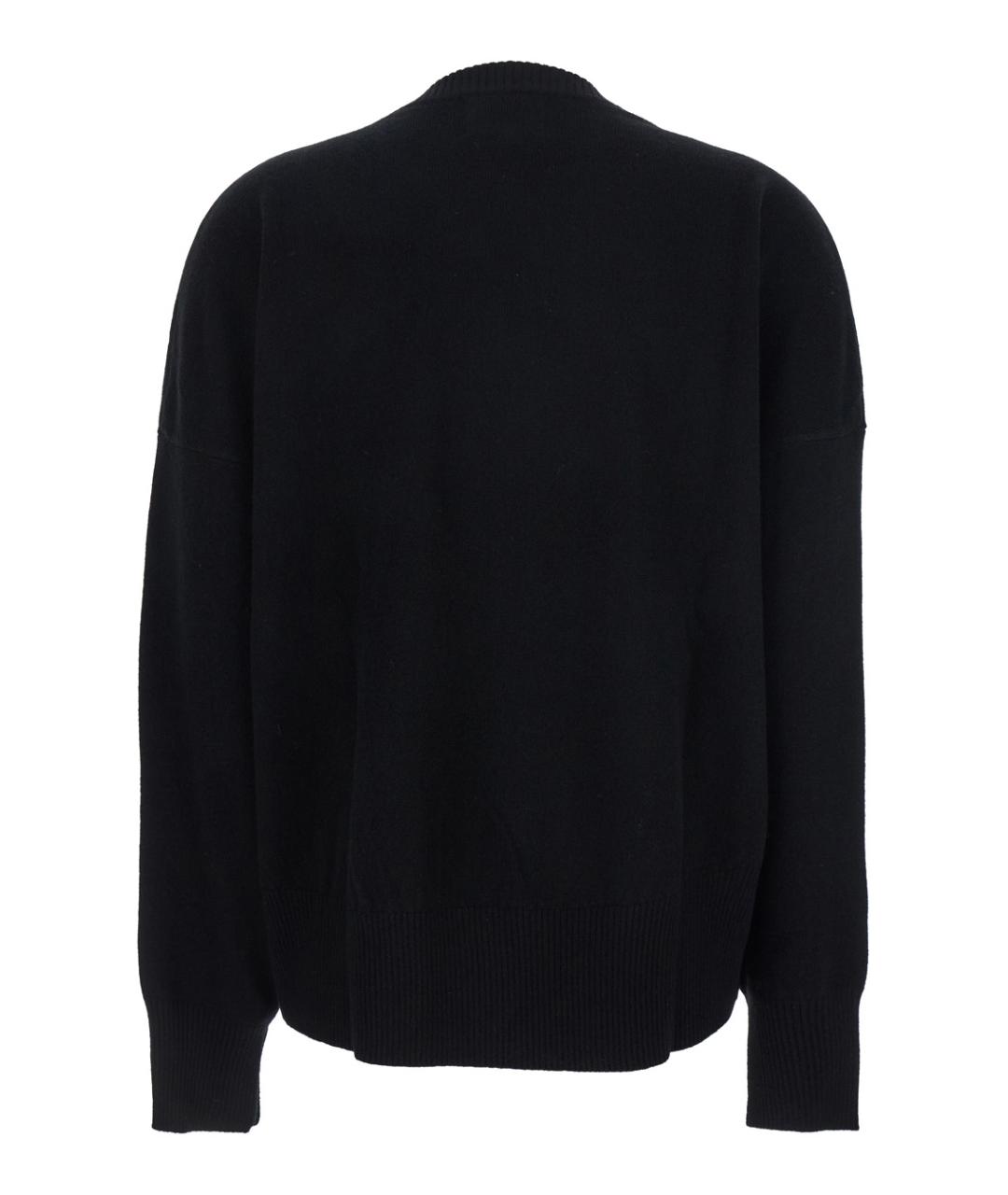 LOULOU STUDIO Черный кашемировый джемпер / свитер, фото 2