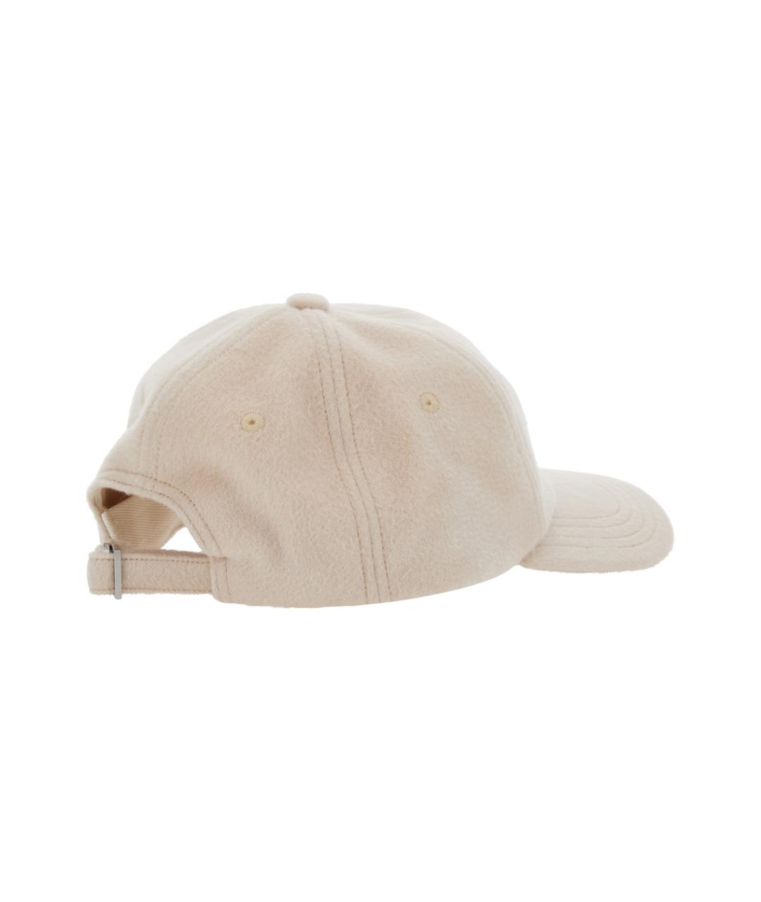 JACQUEMUS Бежевая шерстяная кепка, фото 2