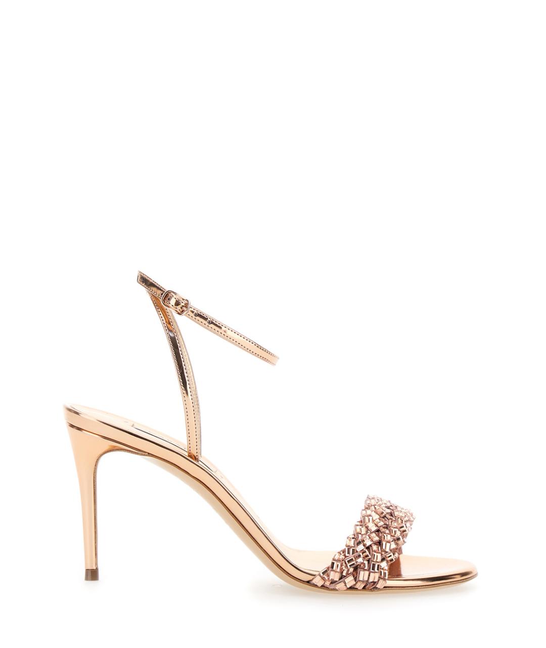 CASADEI Розовые босоножки из искусственной кожи, фото 1