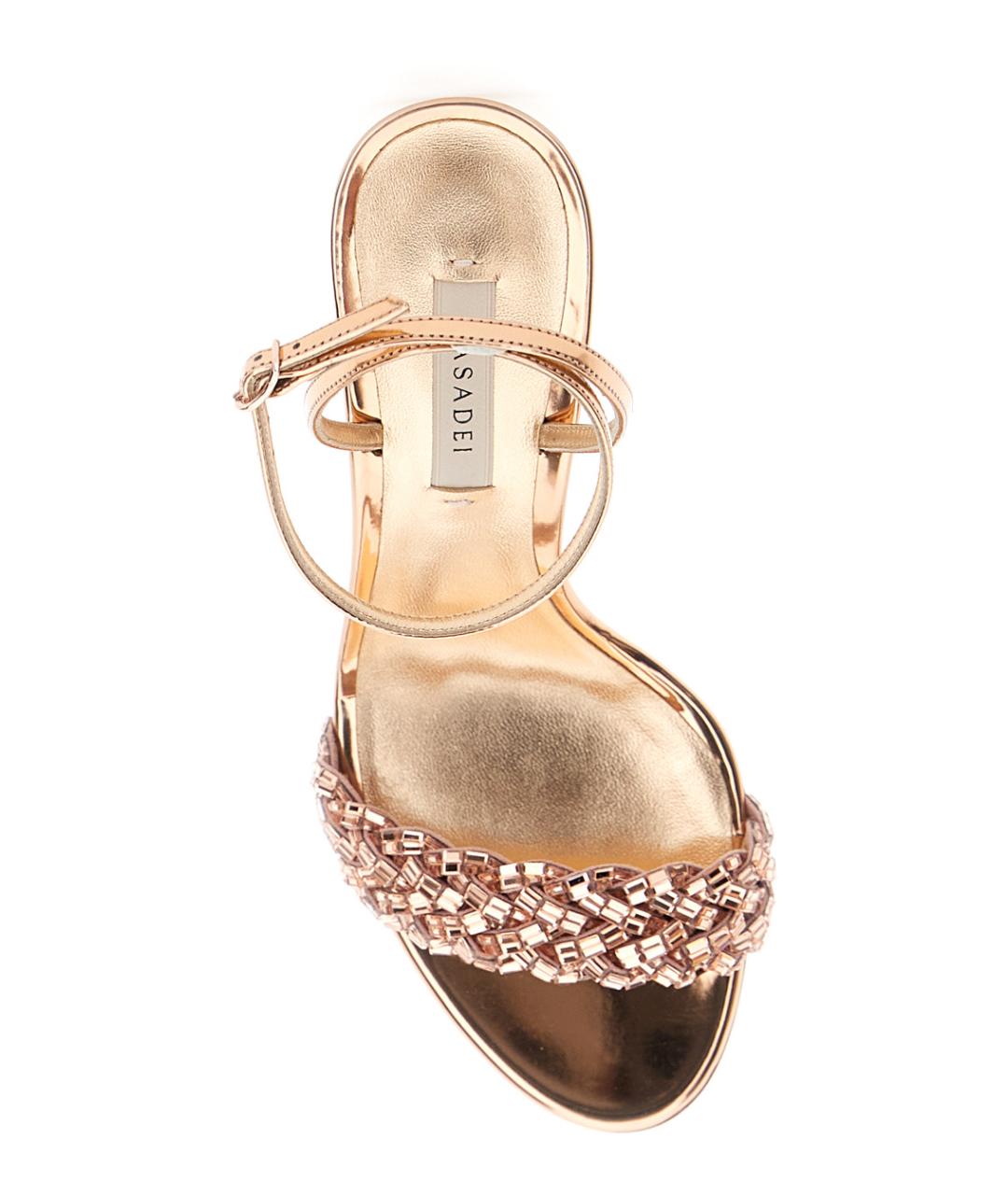 CASADEI Розовые босоножки из искусственной кожи, фото 4