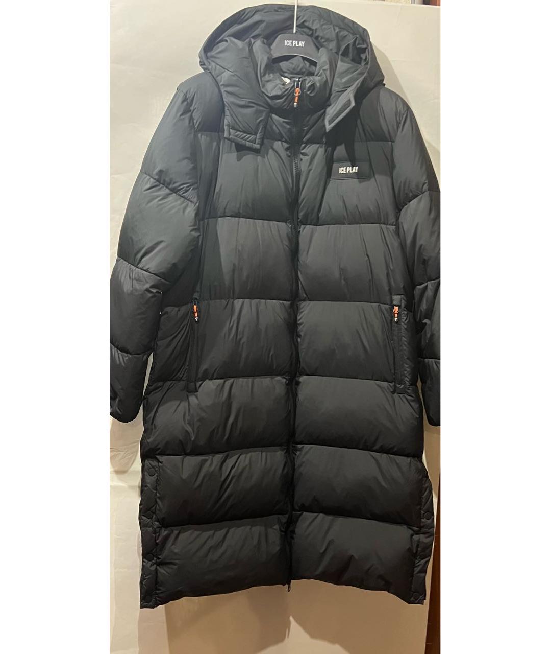 ICEBERG Черный полиэстеровый пуховик, фото 3