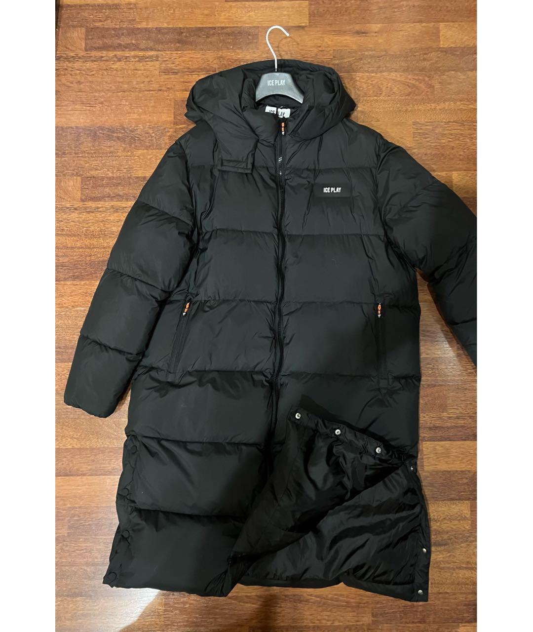 ICEBERG Черный полиэстеровый пуховик, фото 2