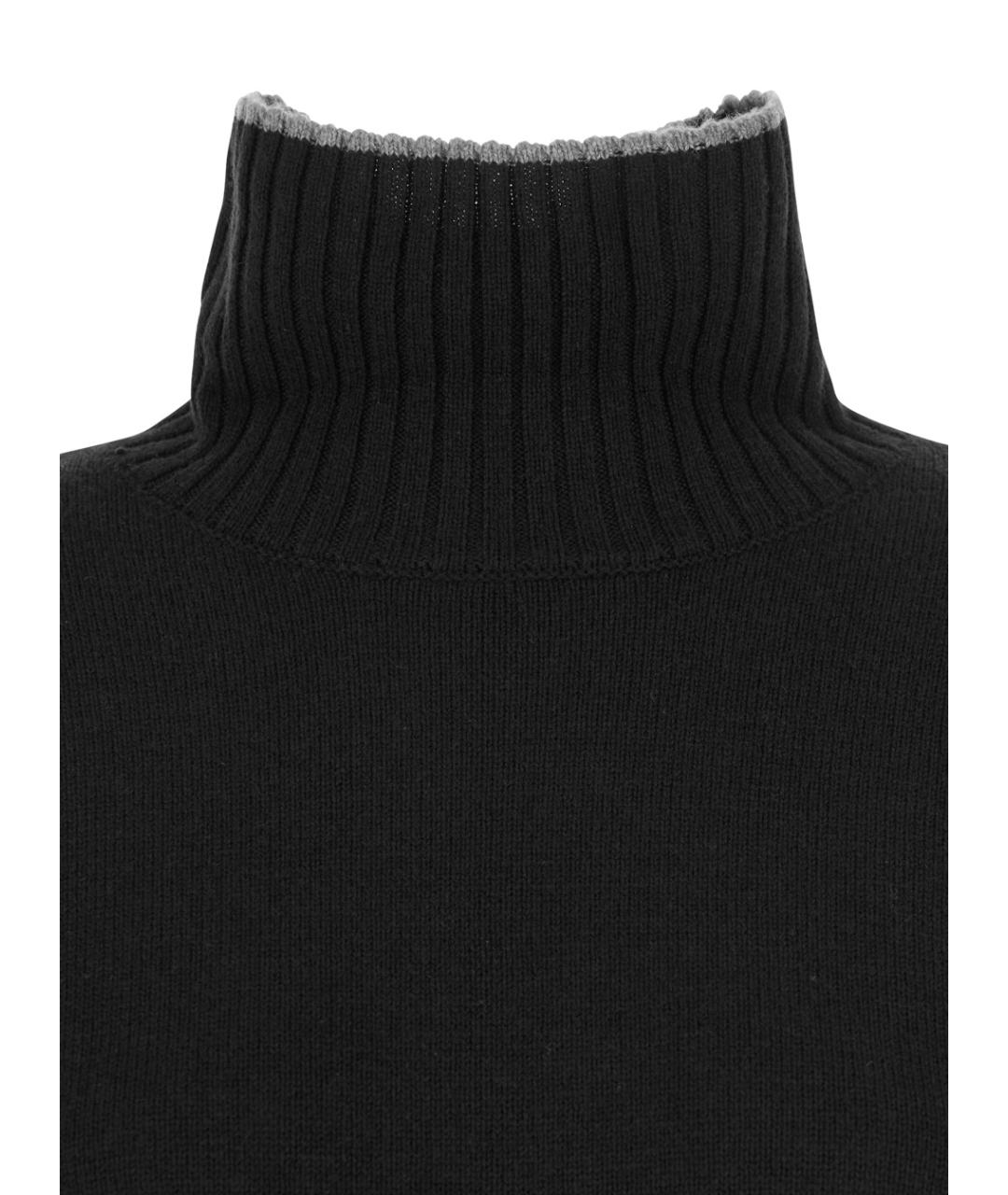 PINKO Черный шерстяной джемпер / свитер, фото 3