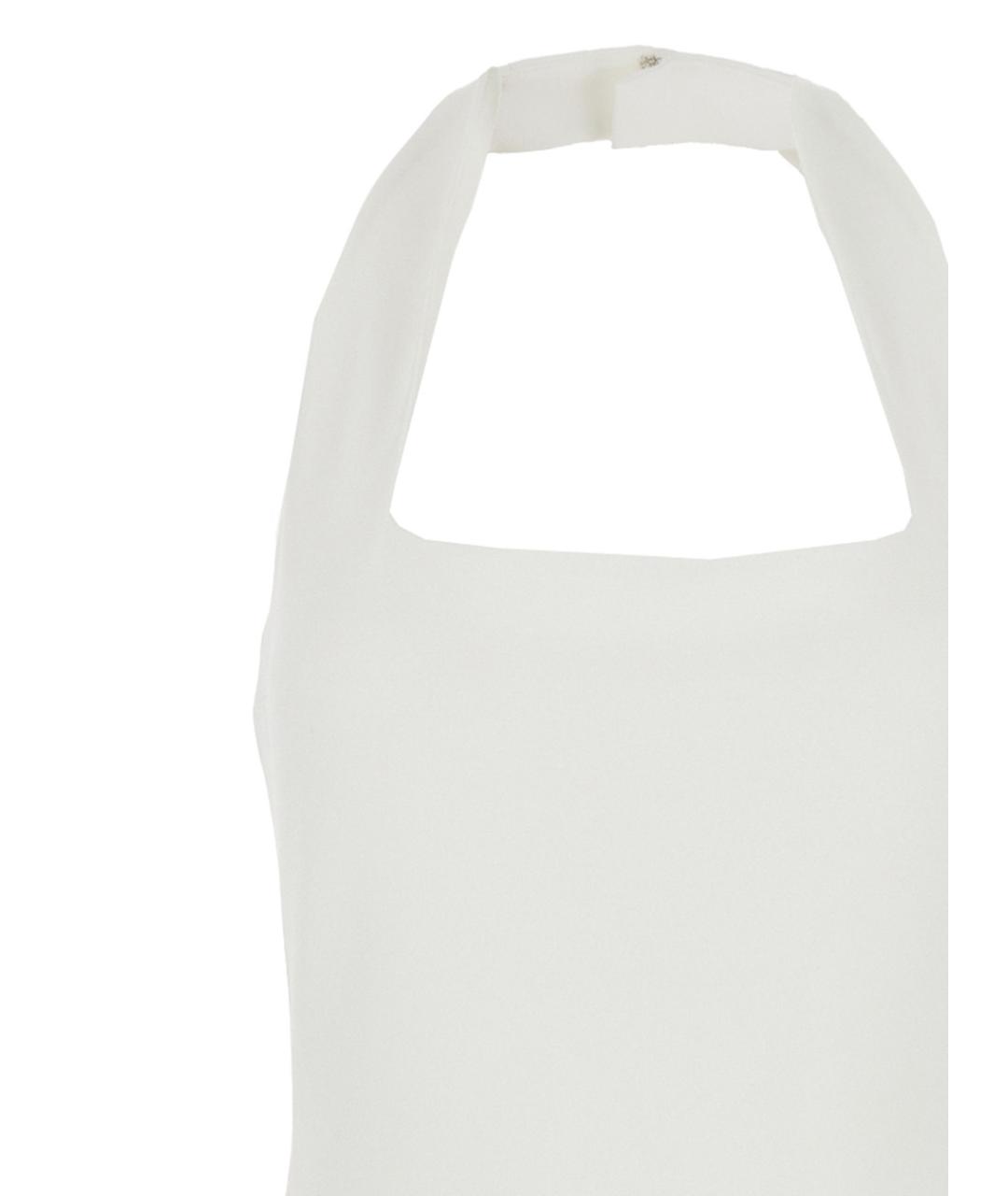 SOLACE LONDON Белое полиэстеровое вечернее платье, фото 3