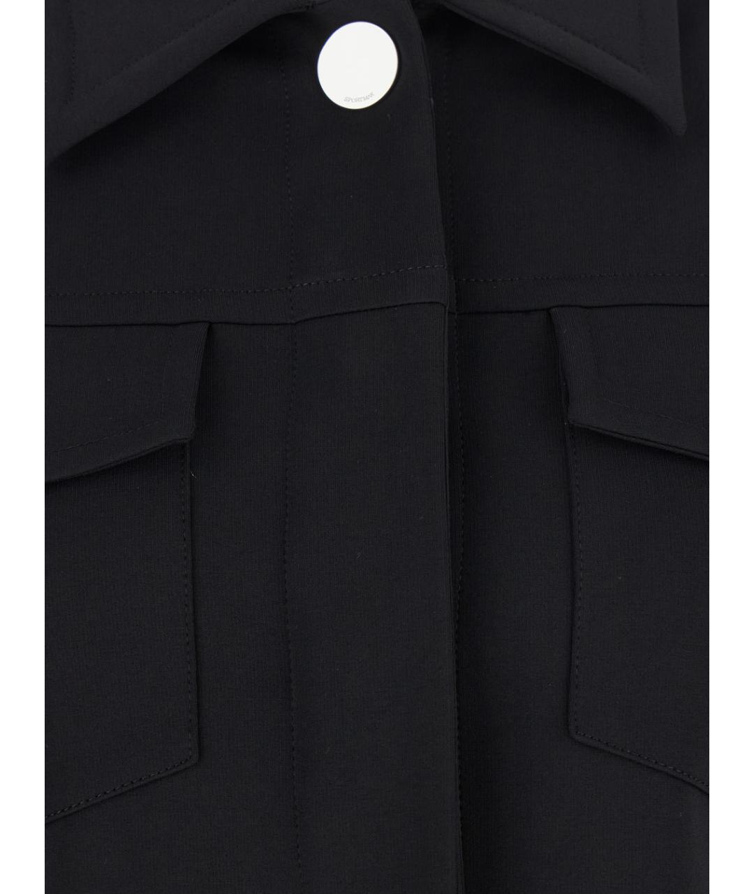 SPORTMAX Черный вискозный жакет/пиджак, фото 3