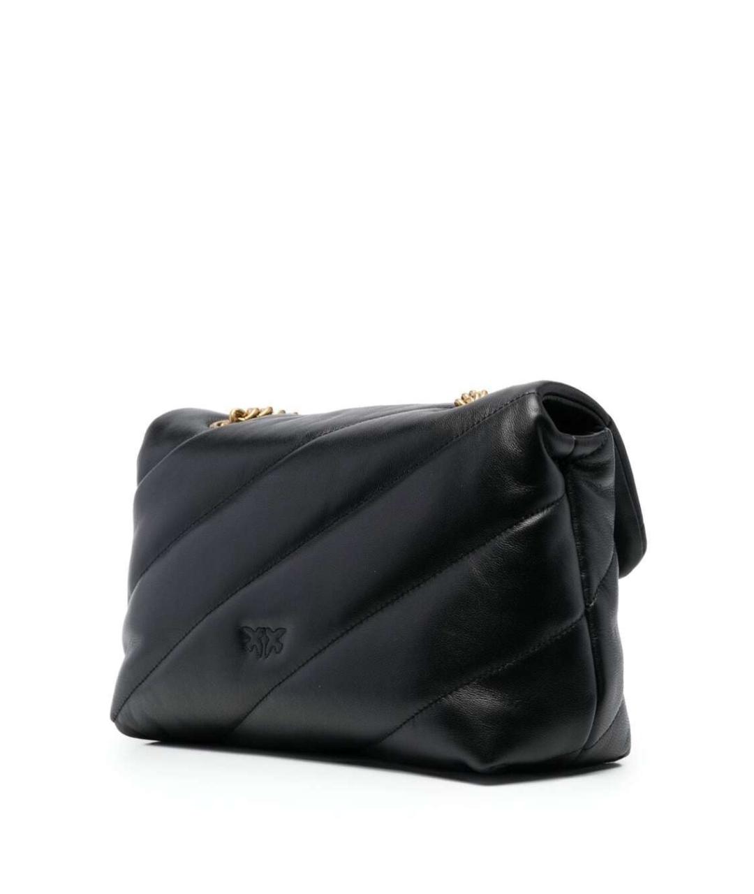 PINKO Черная кожаная сумка через плечо, фото 2